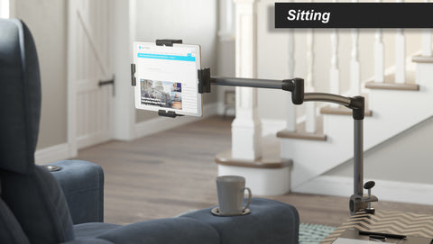 LEVO Corner Table Clamp Tablet Holder
