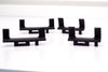LEVO Pro Clamping Ends for Tablet Stands with Dual Clamp - SET OF 4 (Complete set) #35411