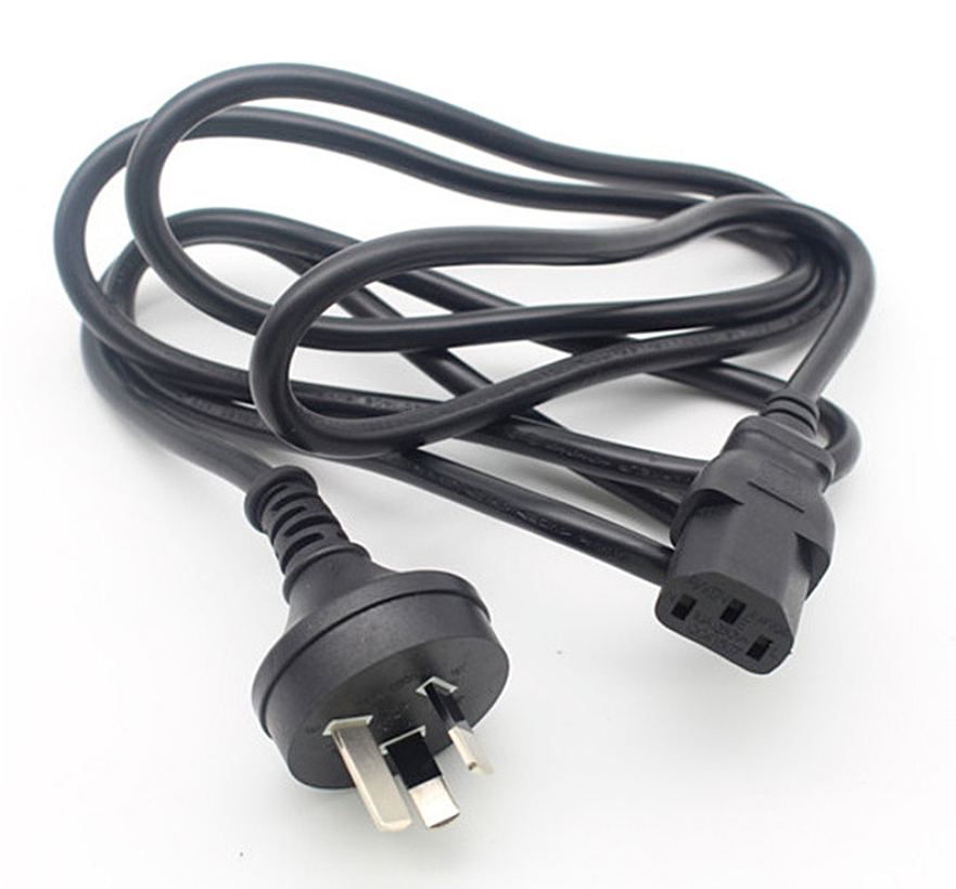 Power Lead Cable Cord 3 Pin Australian Plug to IEC-C13 Socket 1.5M 2500W AU